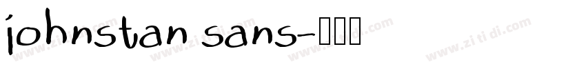 johnstan sans字体转换